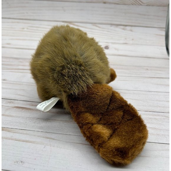 Legends Fuzzy Friends Beaver Brown 9" Plush Stuffed Animal River Pond - Picture 2 of 8